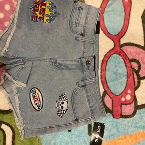 black heart shorts size 3